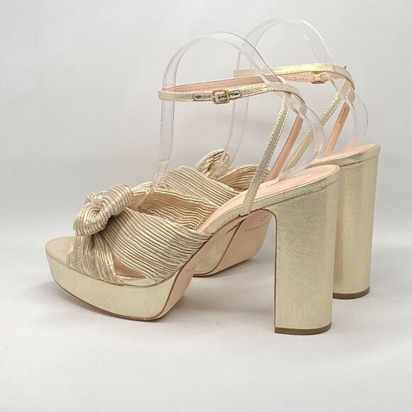 Loeffler Randall Natalia Pleated Platform Sandals size 10 - Picture 8 of 13